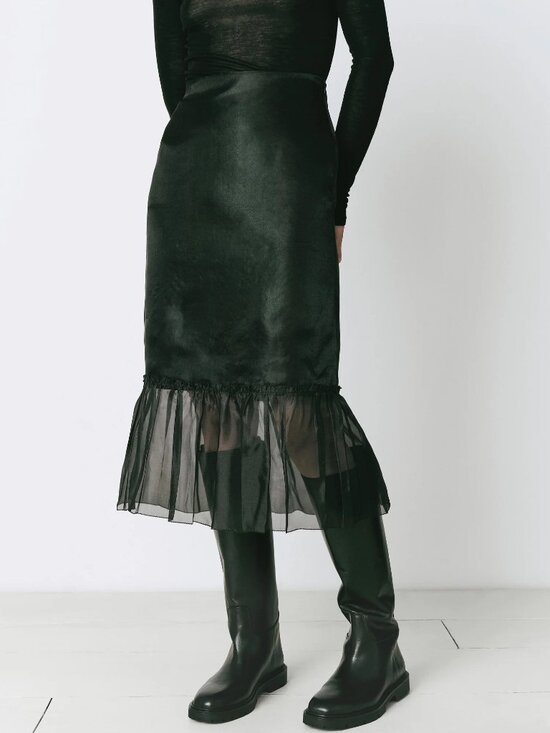 Rue Sophie Dresses & Skirts - NWT RUE SOPHIE Moulin Organza Midi Skirt in Black Size Small